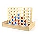 IAMGlobal 4 in a Row. Four in a Row Wooden Game, Line Up 4, Classic Family Toy, Board Game for Kids and Family for Fun