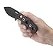 CRKT Pangolin Fixed Blade Knife with Sheath: Compact Outdoor Knife, Black Powder Coated Blade, Textured Nylon Handle Scales, Molle Compatible Sheath 2790