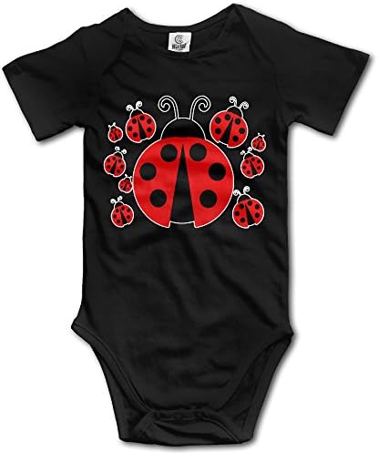 Red Ladybug Cute Cartoon Infant Boys Girls Baby Onesies Outfits Organic