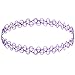 INBLUE Women's Rubber Necklace Chain Colorful Multicolor Double Line Henna Tattoo Choker Collar Stretch Elastic Set (6 PCS)
