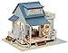 Rylai 3D Puzzles Miniature Dollhouse DIY Kit Light Caribbean Sea Series Dolls Houses Accessories with Furniture LED Music Box
