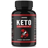 Keto Electrolytes - Natural Hydration Booster - Formulated to Provide Optimal Weight Loss & Ketosis Levels While Keeping You Hydrated - Patented BHB Salts, Non-GMO; 60 Capsules for Men & Women