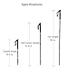 MOON LENCE Adjustable Trekking Poles Lightweight Telescopic Walking Sticks Ultralight Collapsible Climbing Hiking Poles for Mountaining Backpacking 2-pc/Pack