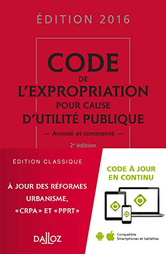 Code de l'expropriation pour cause d'utilité publique 2016