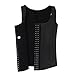 FeelinGirl Men's Latex Steel Boned Waist Cincher Corset Vest