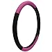 OxGord Steering Wheel Cover, Pink Black