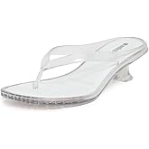 Melissa Women's Jelly Kitten Heel Flip Flops