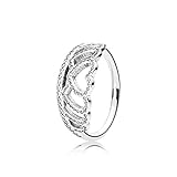PANDORA - Hearts Tiara Ring in Sterling Silver with Clear Cubic Zirconia, Size 4.5 US / 48 EURO