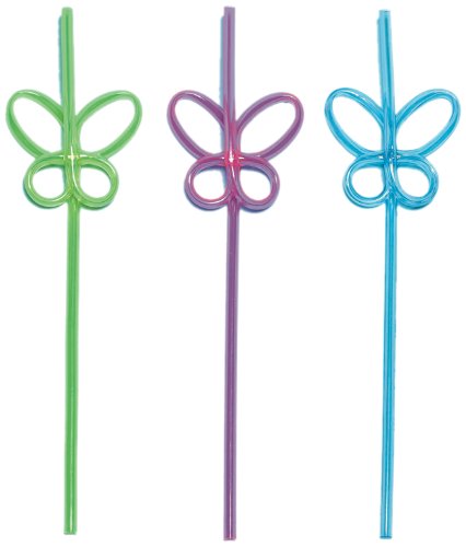 UPC 048419771296, Amscan - Butterfly Straws (6 count)