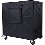 SIRUITON Cooler Cart Cover Waterproof Oxford Fabric, Fits for Most 80 Quart Rolling Cooler Cart Cover, Outdoor Beverage Cart,