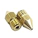 AFUNTA 24pcs MK8 Brass Extruder Nozzle Print Head & 5pcs Cleaning Needles for 1.75mm Makerbot Creality CR-10 ANET A8 CR-10 M6 3D Printer,7 Different Sizes 0.2mm,0.3mm,0.4mm,0.5mm,0.6mm,0.8mm,1.0mm