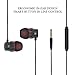 HCDB Ear Headphones Earbuds with Mic and Volume Control for iPhone iPod iPad Samsung Galaxy and More Android Smartphones(Black)