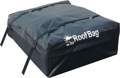 RoofBag Rooftop Cargo Carrier Bundle - Includes Protective Mat + 3 Liner Bags + Storage Bag + Heavy Duty Straps| Made in USA | Waterproof | 1 Year Warranty | Fits All Cars with or Without Rack