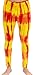 Red and Yellow Tie-Dye Wrestling Legging Tights Pants