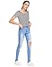 Verdusa Women's Short Sleeve Button-Up Fitted Casual Striped Crop T-Shirt Top Black White S