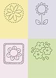 Cuttlebug 2-Inch-by-2.75-Inch Embossing Folder Set, Flowers, 4 Folders