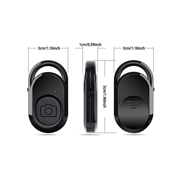 HITSLAM Bluetooth Fernbedienung, Kamera Auslöser mit Drahtlose Bluetooth Technologie, Kompatibel mit iPhone/Samsung/Huawei/BLU/Motorola (iOS und Android), Handgelenksarmband Einschließlich – Bild 7
