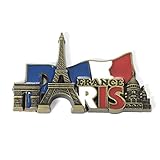 Retro Metal Fridge Magnets - Ehonestbuy Paris Eiffel Tower Magnet Souvenir Office Magnets, Dry Erase Board Magnets (002)