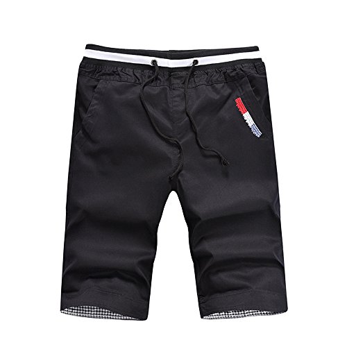 Swim Trunks Men Long Big and Tall,MILIMIEYIK Blousess Shorts Beach Swimming Water Pants Black