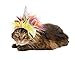 Pet Krewe Unicorn Costume for Dogs & Cats | Unicorn Hat with Metallic Silver Horn & Colorful Mane | Small Pet Costume