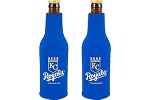 KOLDER MLB Baseball Team Color Logo Bottle Suit 12oz Neoprene Holder Zipper Sleeve Cooler 2-Pack