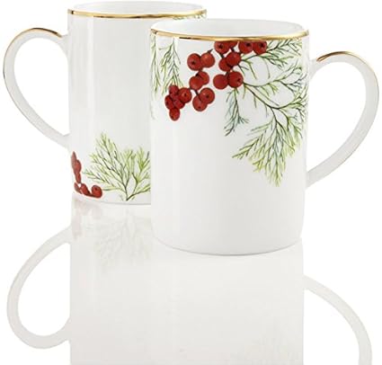 Amazon.com: Charter Club Grand Buffet Gold Red Berry 11 oz. Porcelain ...