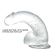 New 7 Inch Realistic D-il-do-s with Suction Cup Secret Package WHITE
