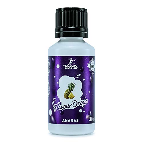 Flavour Drops 30ml by Violetta | Vegan | Zuckerfrei | Kalorienfrei | Lebensmittelaroma-Tropfen für Wasser, Getränke…