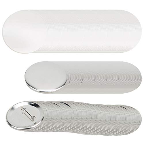 Qcwwy 100 Sets 56mm Badge Pin Button Parts Badge Making Supplies DIY Crafts Materials