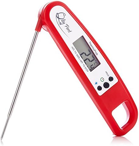 ThermoProb Instant Read Thermometer, Super-Fast Digital Cooking Tool for all Kinds of Food, Meat, Grill, BBQ, Preserves and Baking - Includes Meat Temperature Guide.