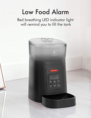 PETLIBRO Automatic Cat Feeder, 4L Auto Pet Dry Food Dispenser with Clog-Free Design, Low Food LED Indication, 0-50… - Image 4