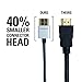 Sanus Super Slim 8' HDMI Cable - 8 Feet - 18 Gbps High-Speed Supports Full 1080P, 4K, UltraHD, 3D, Ethernet, and Audio Return Channel - SOA-SH8