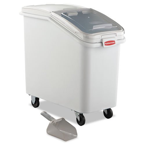Rubbermaid 360288WHI ProSave Mobile Ingredient Bin, 26.18gal, 15 1/2w x 29 1/2d x 28h, White