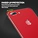 RANVOO iPhone 8 Plus/iPhone 7 Plus Case, Premium Bumper Case Flexible Protective Aluminum TPU Hybrid Bumper Frame [Support Wireless Charging] for Apple iPhone 8 Plus and iPhone 7 Plus, Red [Armor]