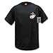 Rapiddominance Marines Basic Military Tee, Black, Large