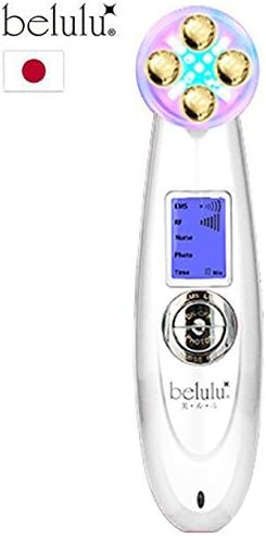 Japan belulu PremiumGOLD Multifunctional Beauty Facial Care Device Luxury 24K Golden Head made in Japan (Innocent White)