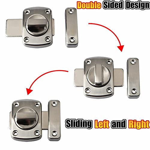 Alise Gate Latch Slide Bolt Latches Lock,Safety Double Sided Gate
