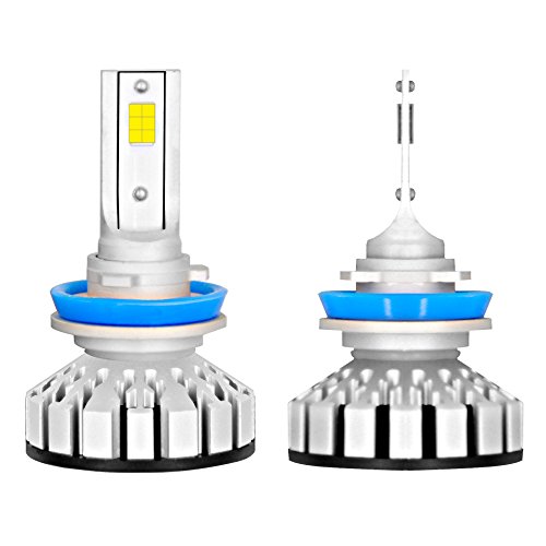 LED Headlight Bulbs MOTOL R8 All-in-one LED Headlight Conversion Kit (H11/H8/H9) with Philip chip 8000 Lumens 80W 6000K Cool White Extremely Bright 360 Degree Auto headlamp for High/Low Beam/Fog light