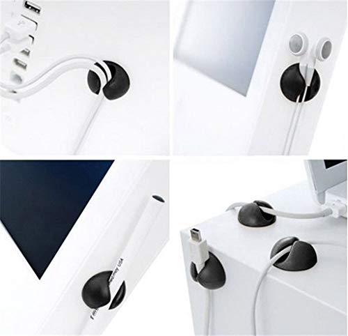 ❤Ywoow❤ / Set of Cable clamp Winder Cable Organizer Desktop line Storage Charger Cable Holder Cable Clips Cable
