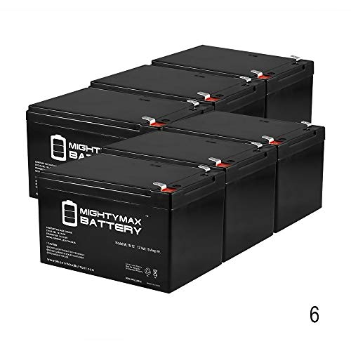 Mighty Max Battery 12V 15AH F2 Battery Replacement for APC Smart-UPS SC 650-6 Pack Brand Product