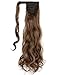 Wavy Curly Ponytail Extension Wrap Around Long Straight Pony Tail Hair Synthetic Hairpiecethumb 1