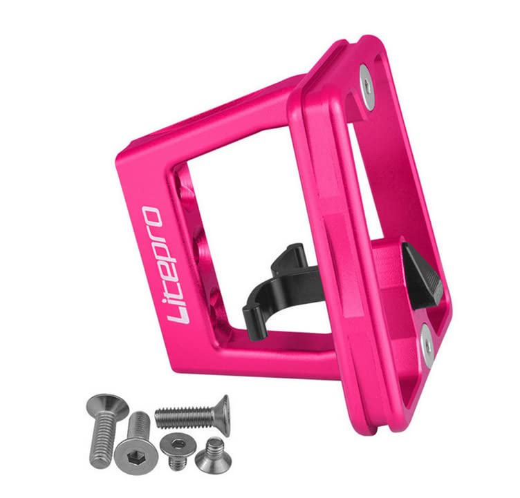 Front Carrier Block for Brompton Super Lightweight Aluminum ROSE RED version 2021