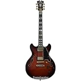 D'Angelico Excel Mini DC Electric Guitar - Amaretto Burst