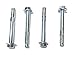 Sleeve anchors (w/ nuts & washers), Zinc plated steel, Hex head, 5/16