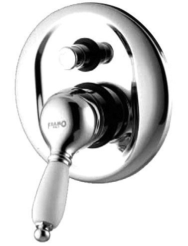 Mixer tap with shower / tub built with diverter Palma Framo for Bathroom Chrome