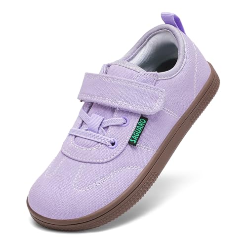 SAGUARO Barefoot Girls' Friendly Sports Shoes with Wide Toe and Zero Drop Sole, Gr.25-35