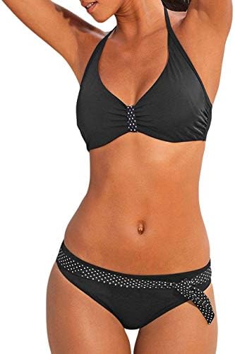 CICIDES Women's Sexy Padded Push Up Bikini Set Halter Bathing Suits Two Pieces Swimsuit Swimwear(S-XXL)