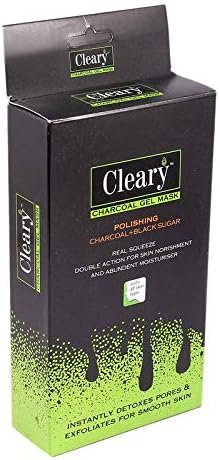 Clearly Charcoal Gel Mask, Polishing Charcoal Pack Of 6 Pouch