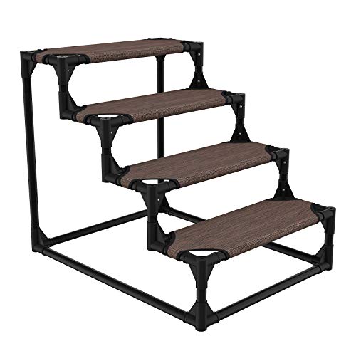 Veehoo Sturdy Pet Steps Pet Stairs for Small Dogs and Cats, Doggie