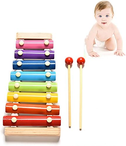 1X 8 Tone Xylophone Musical Toys Wisdom Development Wooden Toy for Baby Kid ESUS